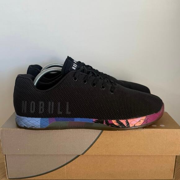 NOBULL SuperFabric Outwork Black /Tropical Men Running Sneakers- SZ 10.5- W 12 - Picture 3 of 11